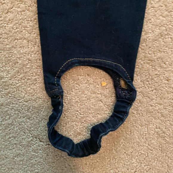 NWT Frame Ali Le Pixi High Rise Cigarette Jeans Dark Wash w. Stirrups - Picture 3 of 5